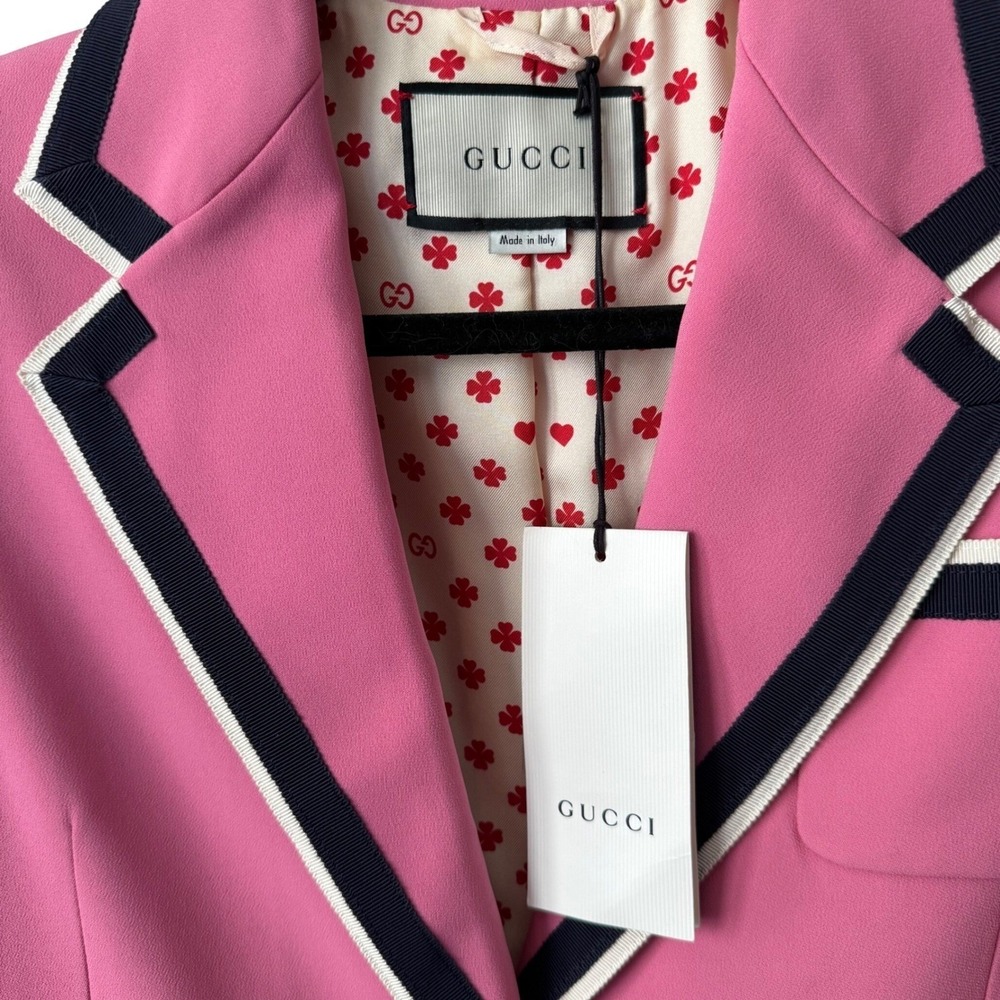 Gucci Pink‎ Cady Blazer Jacket | Alessandro Michele Era | NWT | TV Featured 42/6 - Picture 4 of 12